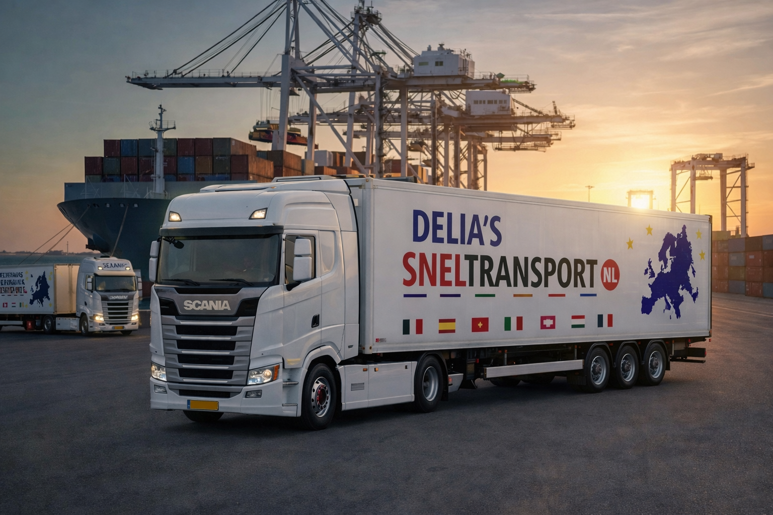 Vrachtwagen onderweg